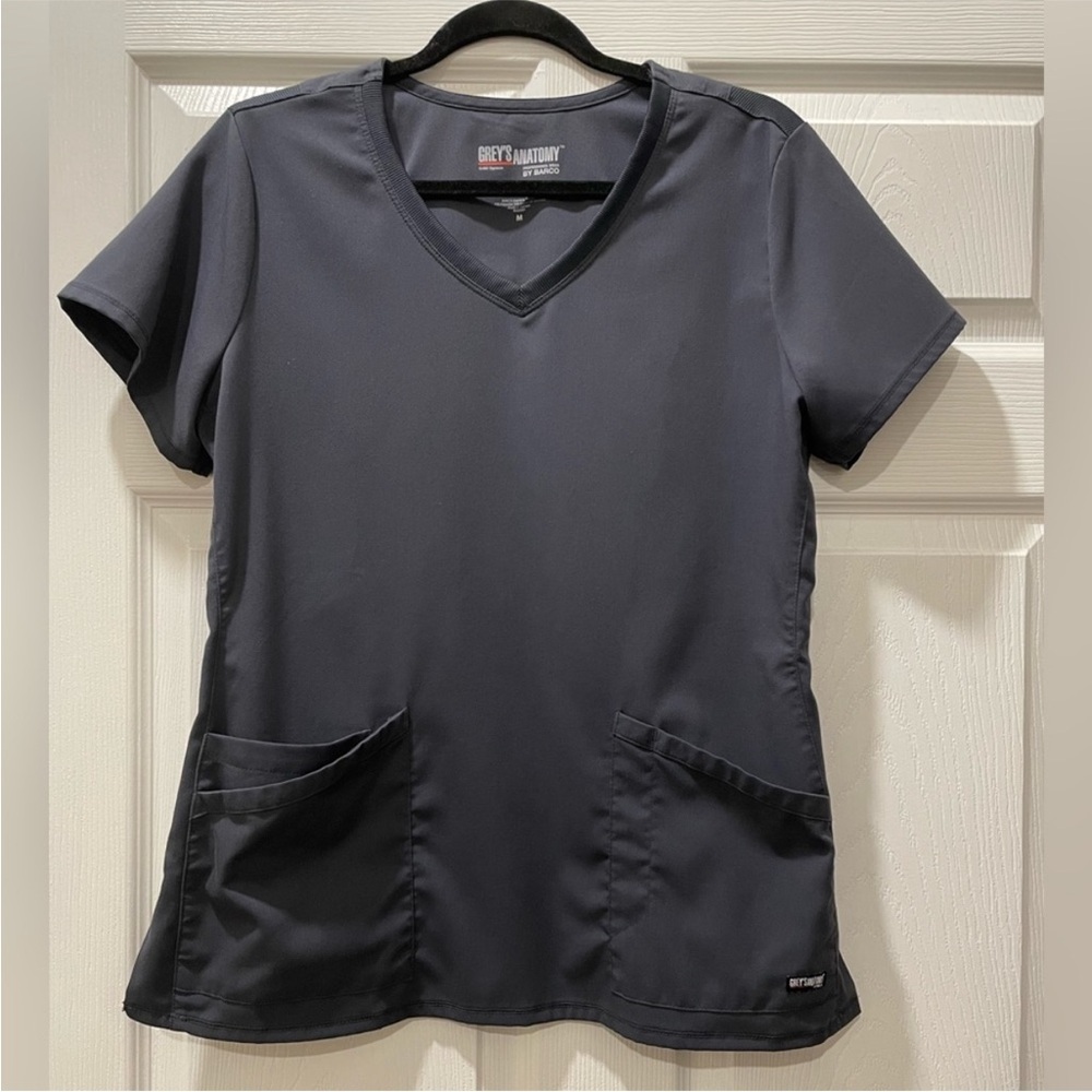 Grey’s Anatomy Gray Scrub Top, Woman’s medium